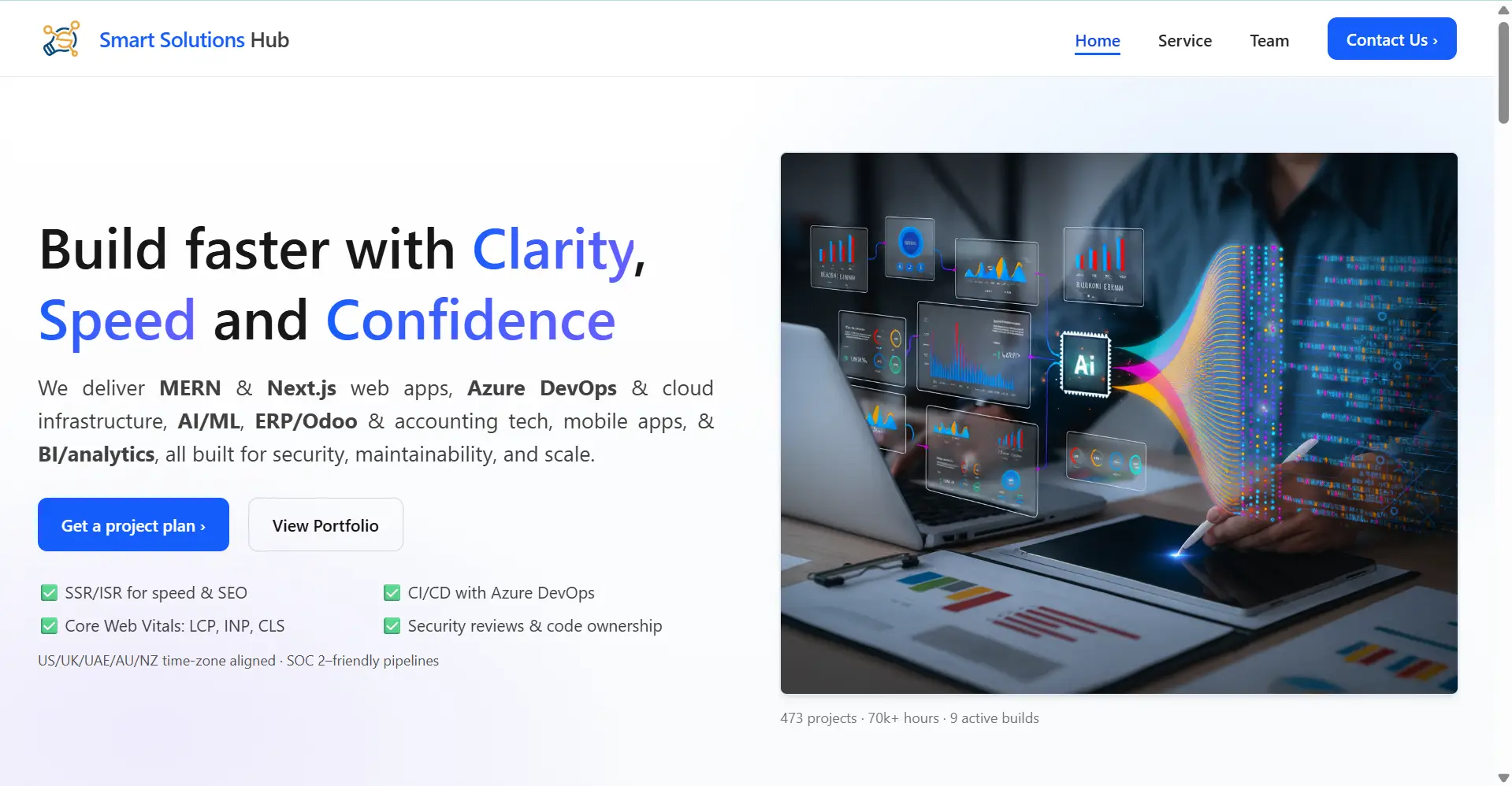 Smart Solutions Hub — Company Website
